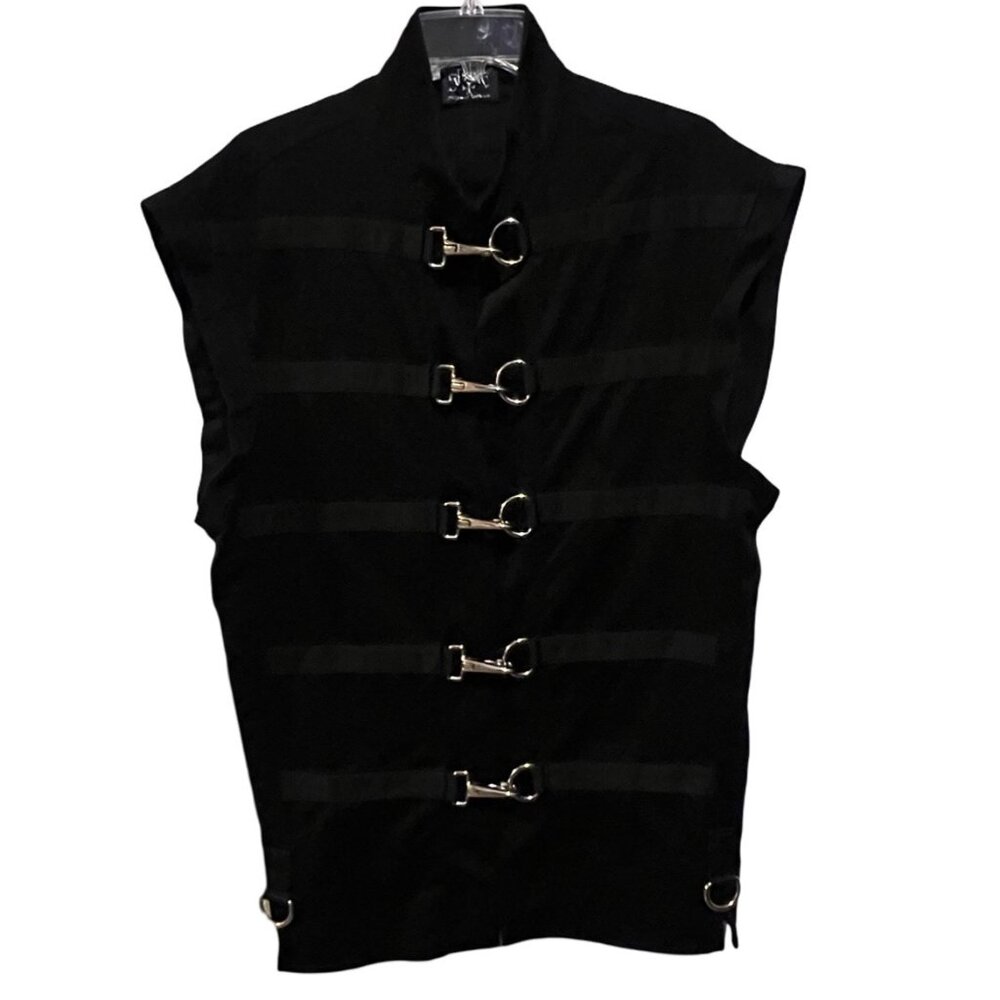 Vintage Shrine of Hollywood | Black | Straight Jacket | Gothic Vest